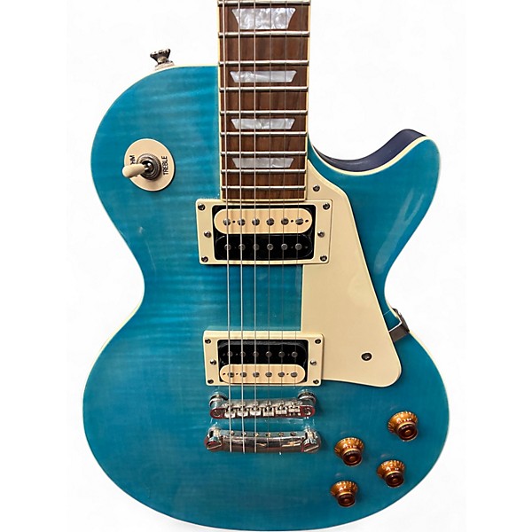 Used Epiphone Les Paul Traditional PRO III PLUS Blue Burst Solid Body Electric Guitar