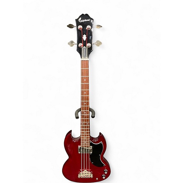 Used Epiphone SG bass Cherry Electric Bass Guitar