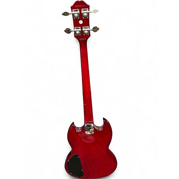 Used Epiphone SG bass Cherry Electric Bass Guitar