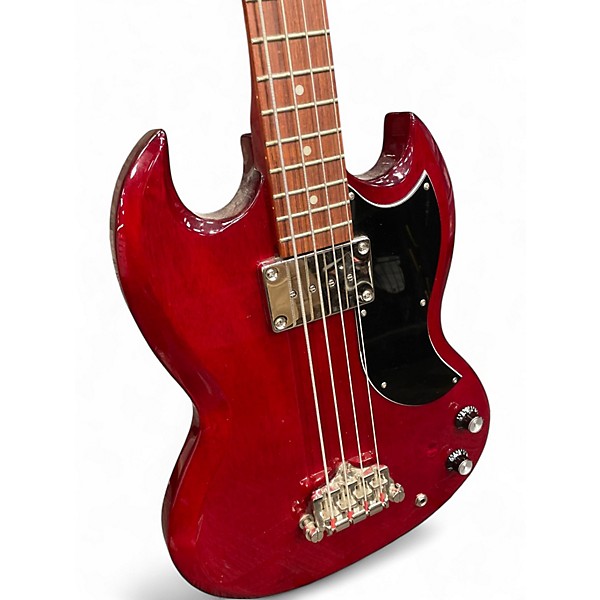 Used Epiphone SG bass Cherry Electric Bass Guitar
