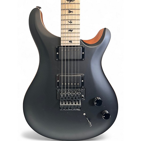 Used PRS DUSTIE WARING CE FLOYD Satin Black Solid Body Electric Guitar