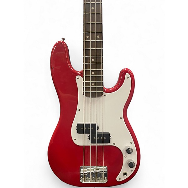Used Squier MINI PRECISION BASS Dakota Red Electric Bass Guitar