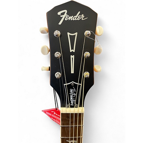 Used Fender Tim Armstrong Hellcat Left Handed BROWN Acoustic Electric Guitar