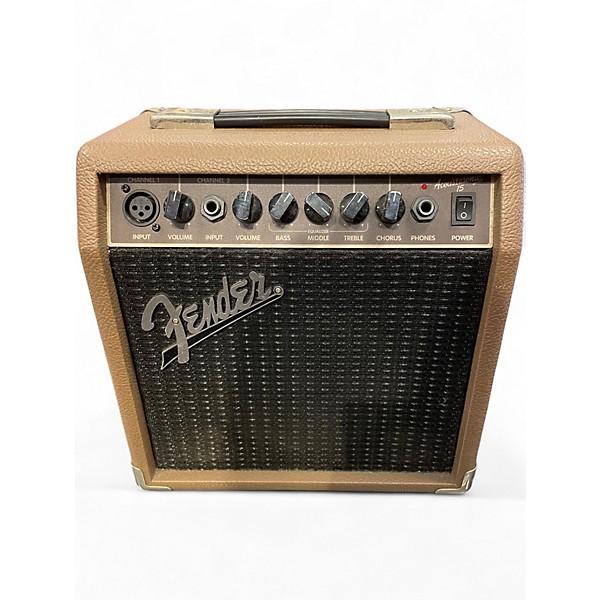 Used Fender Acoustasonic 15 Acoustic Guitar Combo Amp