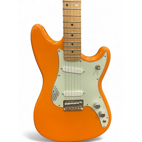 Used Fender Duo Sonic Orange Solid Body Electric Guitar