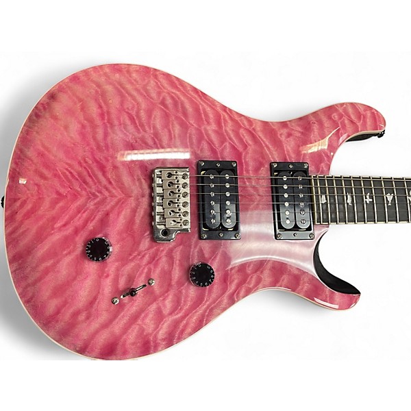 Used PRS SE Custom 24 Pink Solid Body Electric Guitar