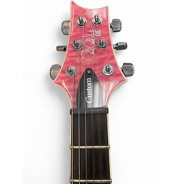 Used PRS SE Custom 24 Pink Solid Body Electric Guitar