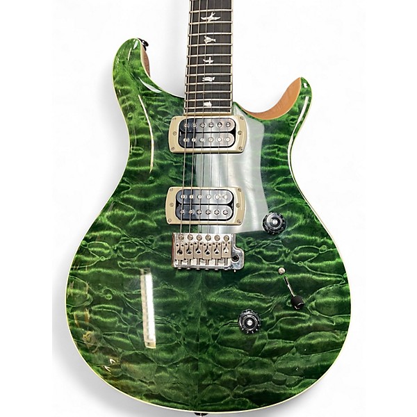 Used PRS SE Custom 24 Emerald Green Solid Body Electric Guitar