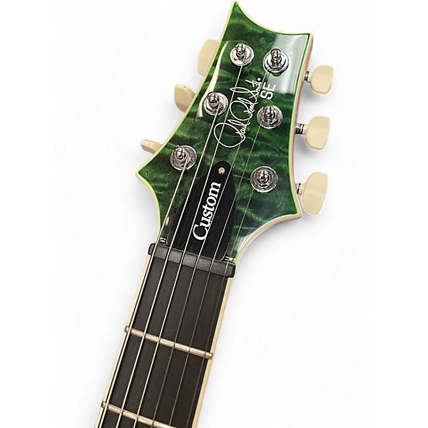 Used PRS SE Custom 24 Emerald Green Solid Body Electric Guitar