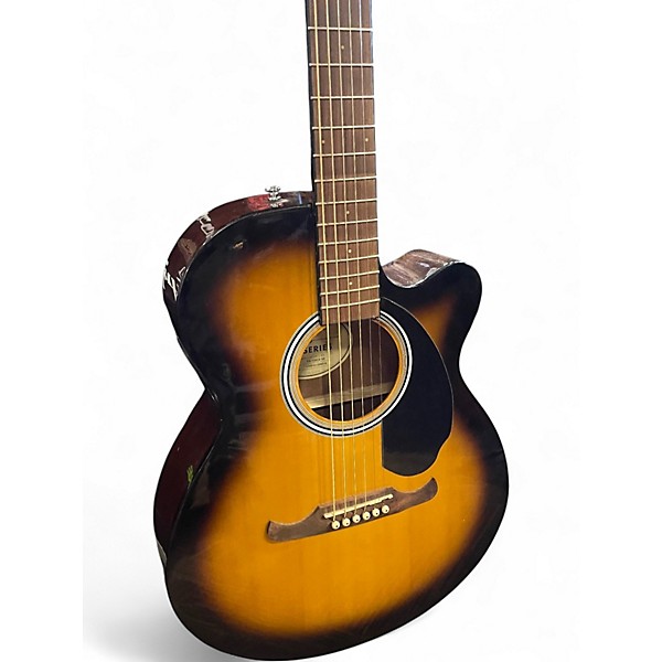 Used Fender FA135CE Concert 2 Color Sunburst Acoustic Electric Guitar