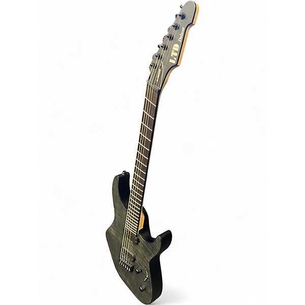 Used Ltd M-1000MS Black Solid Body Electric Guitar