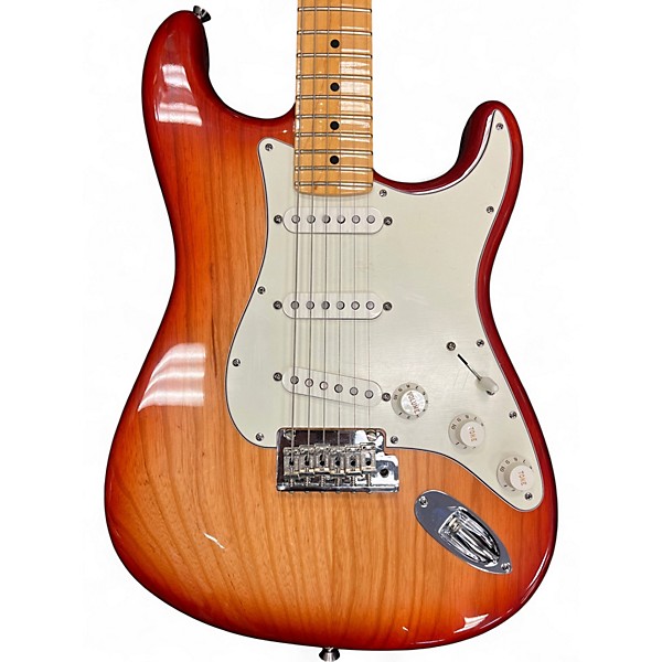 Used Fender American Standard Stratocaster Aged Cherry Burst Solid Body Electric Guitar