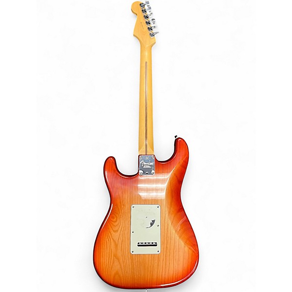 Used Fender American Standard Stratocaster Aged Cherry Burst Solid Body Electric Guitar
