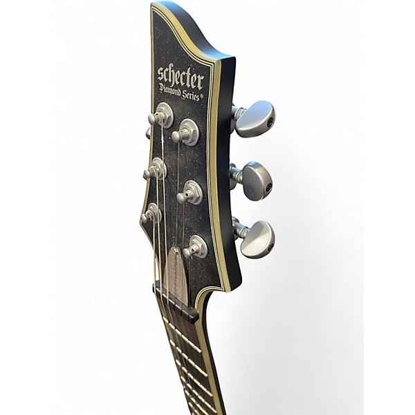 Used Schecter Guitar Research C1 Platinum Trans Black Solid Body Electric Guitar