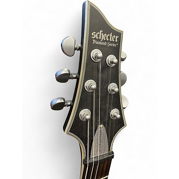Used Schecter Guitar Research C1 Platinum Trans Black Solid Body Electric Guitar