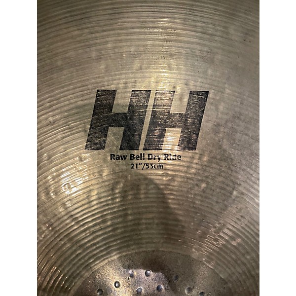 Used SABIAN 21in HH Raw Bell Dry Ride Brilliant Cymbal