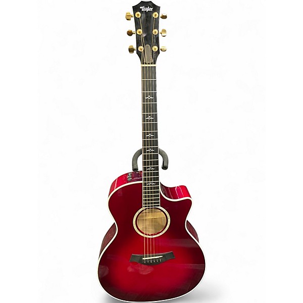 Used Taylor 614CE RED (TRIPPLE BACK) RED Acoustic Guitar