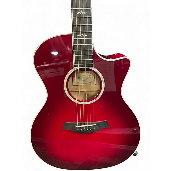 Used Taylor 614CE RED (TRIPPLE BACK) RED Acoustic Guitar