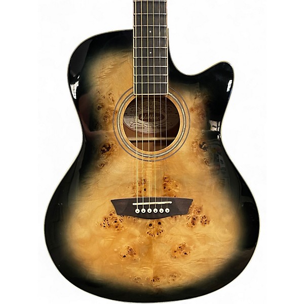 Used Washburn DFBACEB-U Deep Forest Burl Acoustic Electric Guitar