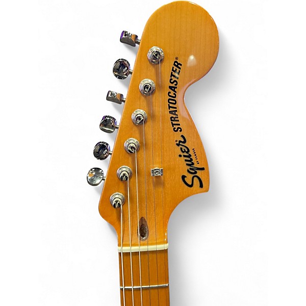 Used Squier Classic Vibe 70's Stratocaster HSS Black Solid Body Electric Guitar