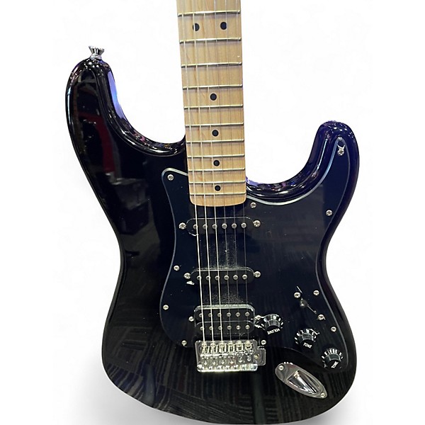 Used Squier SONIC STRATOCASTER HSS Black Solid Body Electric Guitar