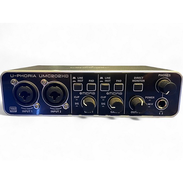 Used Behringer U-Phoria UMC202HD Audio Interface