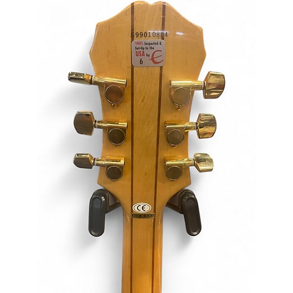 Used Epiphone Sheraton Natural Hollow Body Electric Guitar