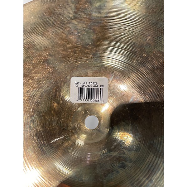 Used SABIAN 12in AAX Splash Brilliant Cymbal