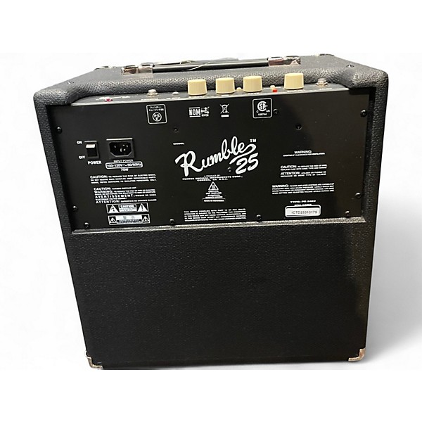 Used Fender Rumble 25 25W 1x8 Bass Combo Amp