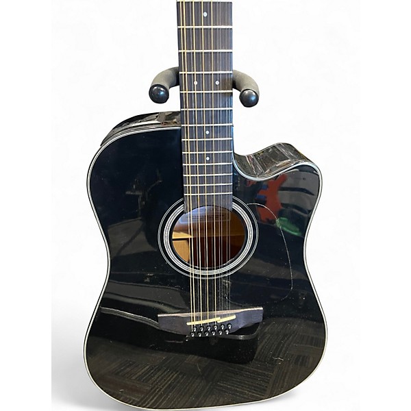 Used Takamine GD30CE-12 Black 12 String Acoustic Electric Guitar