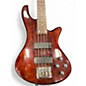 Used Schecter Guitar Research Stiletto Deluxe 4 String Brown Electric Bass Guitar