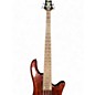 Used Schecter Guitar Research Stiletto Deluxe 4 String Brown Electric Bass Guitar
