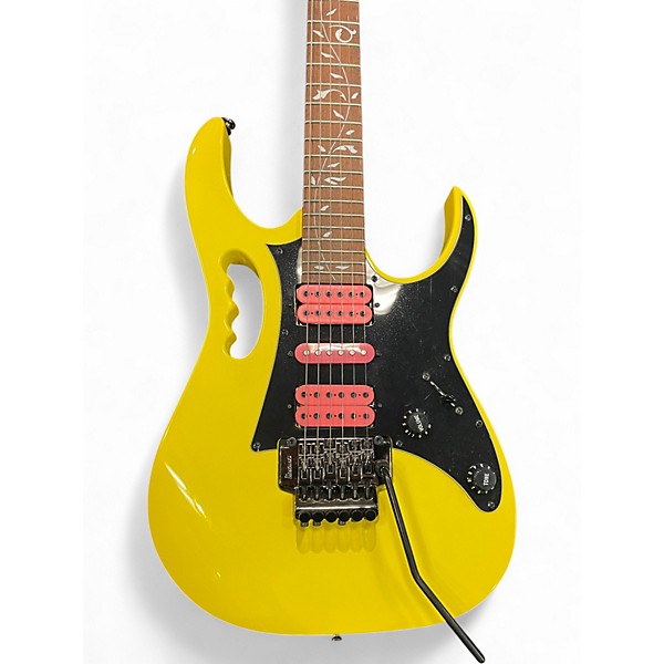 Used Ibanez JEMJR Yellow Solid Body Electric Guitar