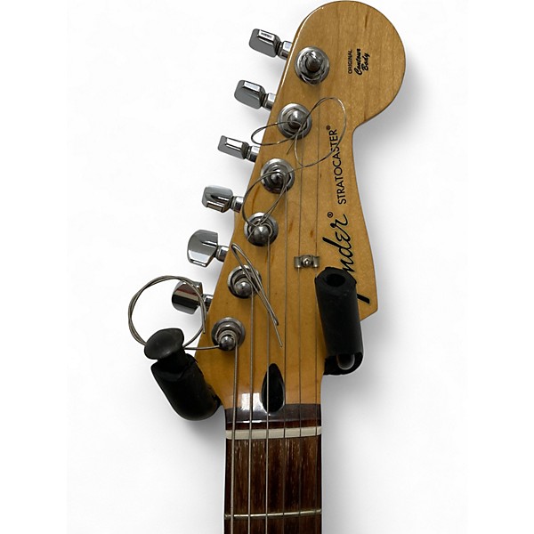 Used Fender Standard Stratocaster Metallic Silver Solid Body Electric Guitar
