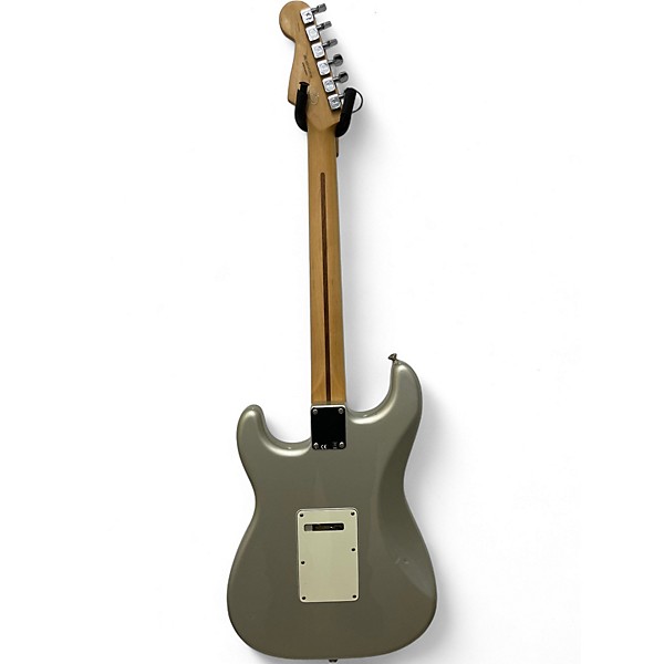 Used Fender Standard Stratocaster Metallic Silver Solid Body Electric Guitar