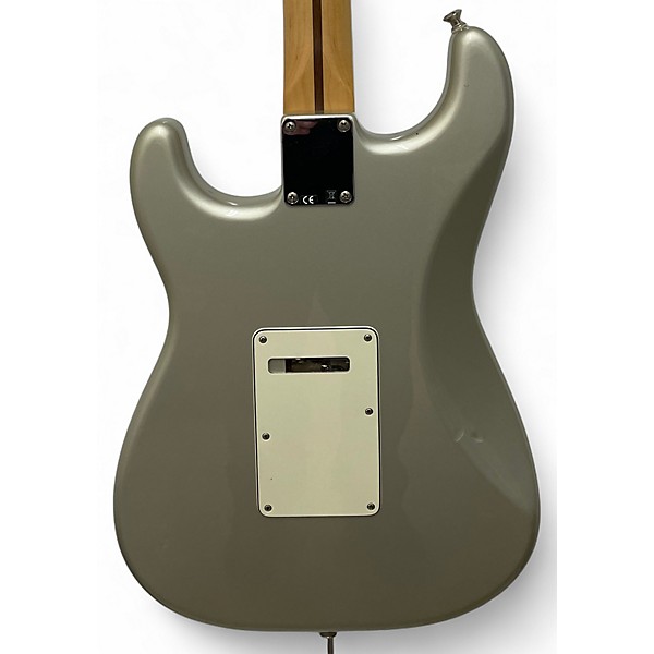 Used Fender Standard Stratocaster Metallic Silver Solid Body Electric Guitar