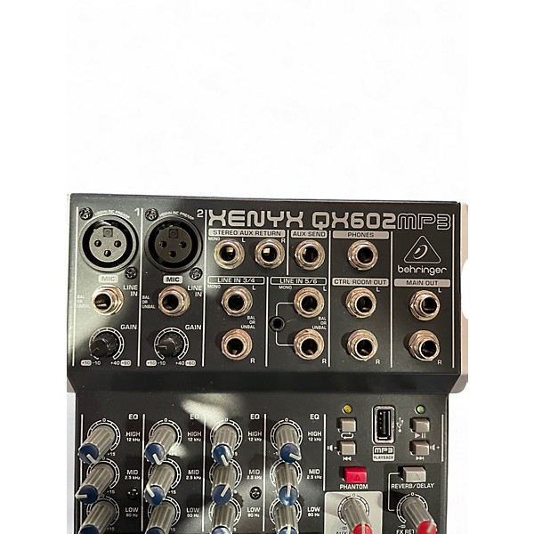 Used Behringer Xenyx QX602MP3 Unpowered Mixer