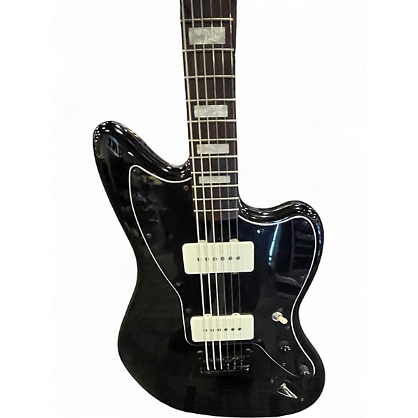 Used 2017 Squier Vintage Modified Baritone Jazzmaster BLACK Solid Body Electric Guitar