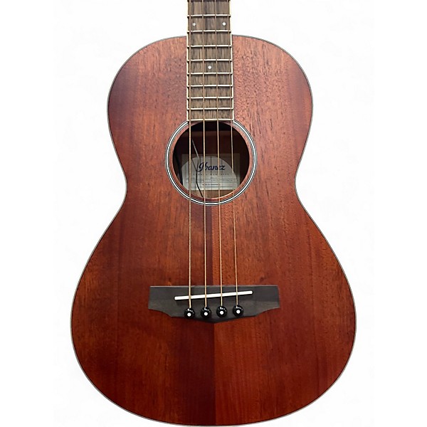 Used Ibanez PNB14E-OPN Mahogany Acoustic Bass Guitar