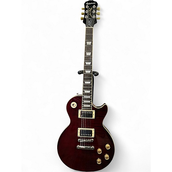 Used Epiphone Les Paul 1960 Tribute Plus Black Cherry Solid Body Electric Guitar