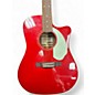 Used Fender Sonoran SCE Candy Apple Red Acoustic Electric Guitar