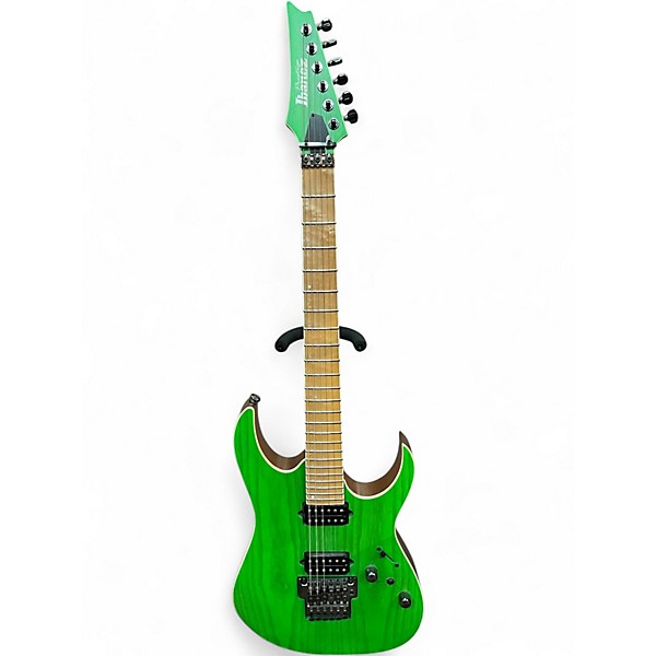 Used Ibanez RGR5220M Transparent Forrest Green Solid Body Electric Guitar