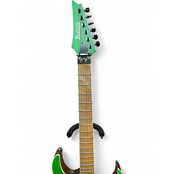 Used Ibanez RGR5220M Transparent Forrest Green Solid Body Electric Guitar
