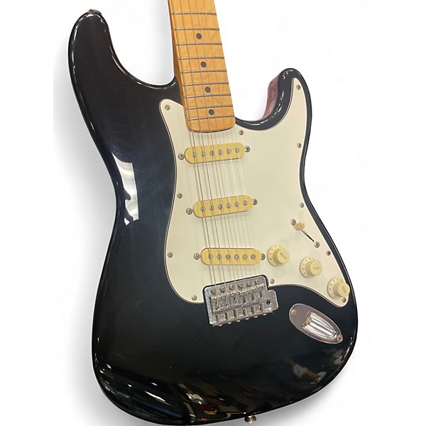 Used Fender Standard Stratocaster Black Solid Body Electric Guitar