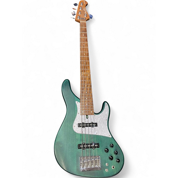 Used Bacchus WL-5 HJ FREAKS Green Electric Bass Guitar Green