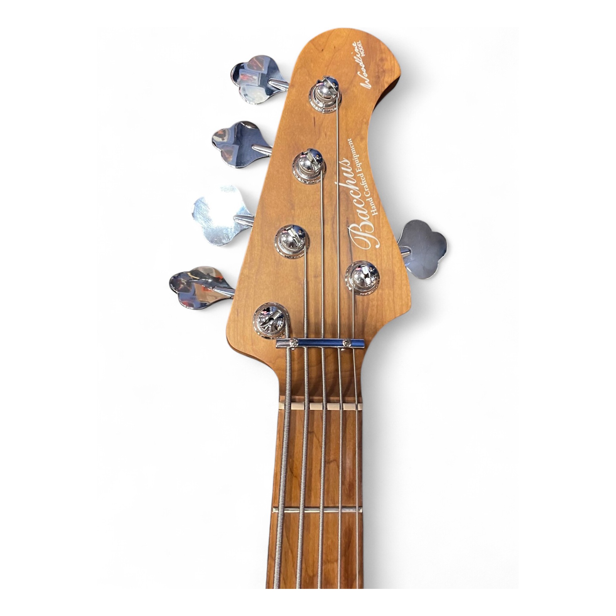Used Bacchus WL-5 HJ FREAKS Green Electric Bass Guitar Green
