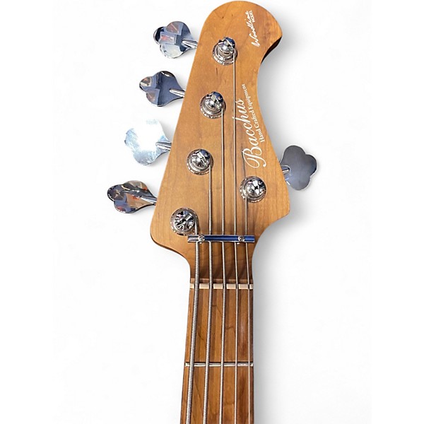 Used Bacchus WL-5 HJ FREAKS Green Electric Bass Guitar