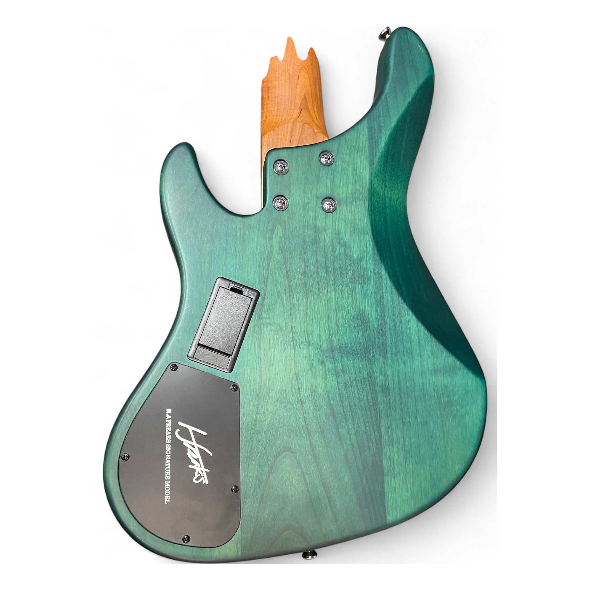 Used Bacchus WL-5 HJ FREAKS Green Electric Bass Guitar Green