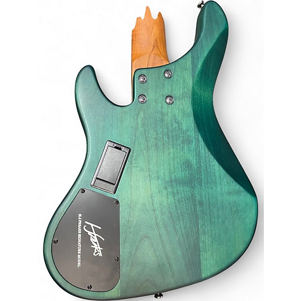 Used Bacchus WL-5 HJ FREAKS Green Electric Bass Guitar
