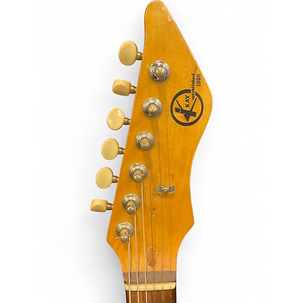 Used Kay KE-21 SPARKLE BLUE Solid Body Electric Guitar